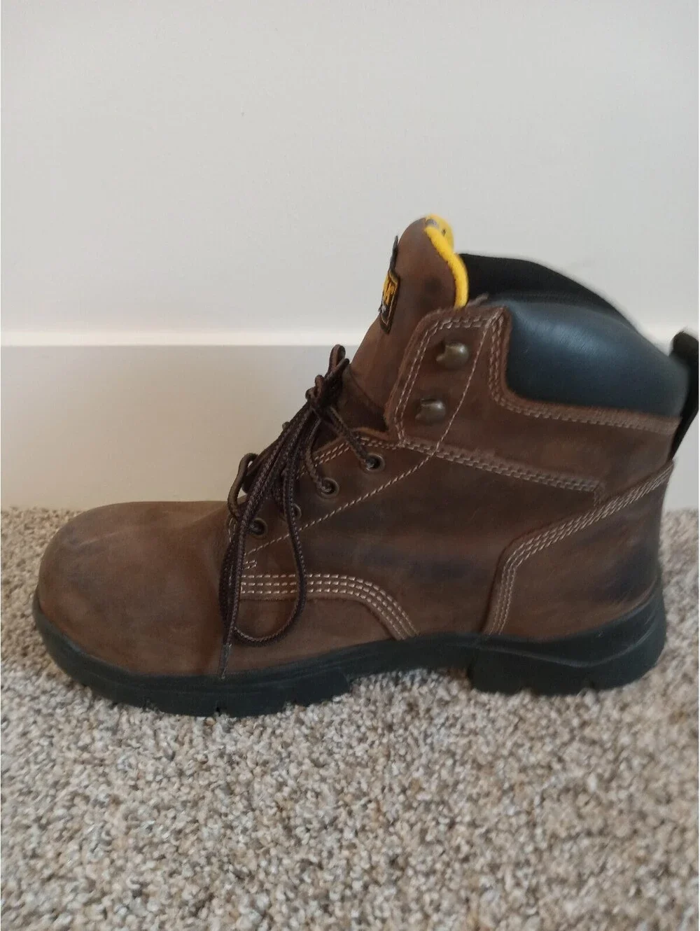 Carolina Circuit 6 Waterproof Composite Toe Boots Mens Size 10 D Brown Leather